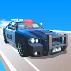 Police Car Line Driving