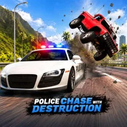 Police Chase With Destruction